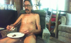Mexican guy eating poop