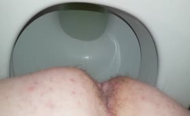 Firm turd from his hairy ass