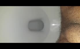 Hairy mexican guy pooping